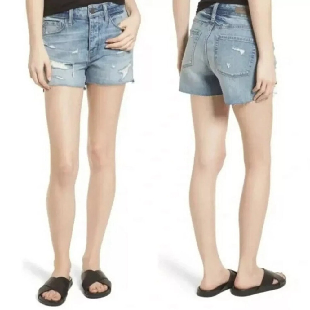 Treasure & Bond Womens Foster Boyfriend High Rise Short Blue Size 29 NWT